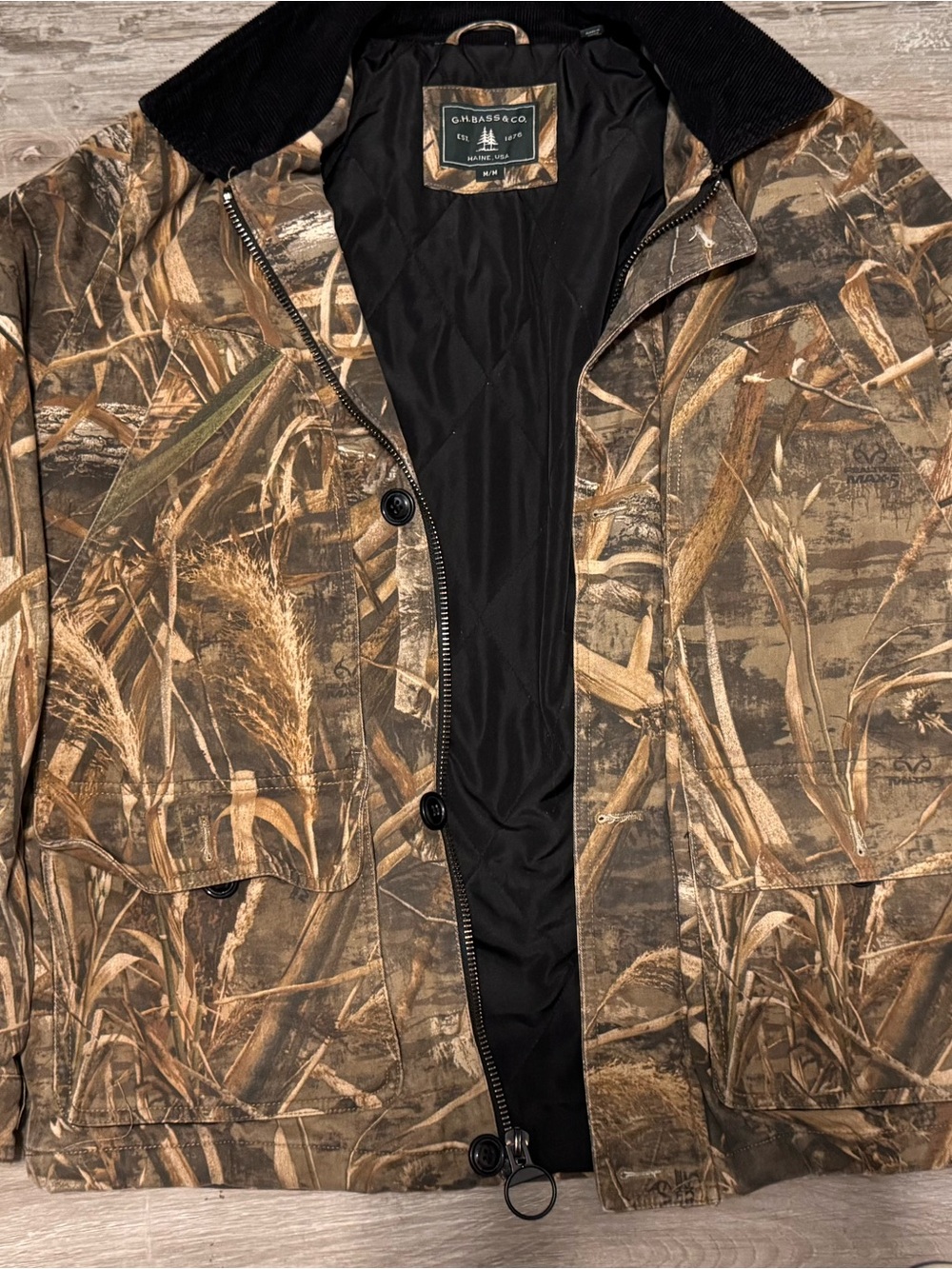 G.H. Bass & Co. Men's Realtree Camo Brown Hunting Jacket